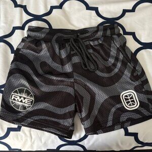 Boys overtime Black and Gray Patterned Shorts